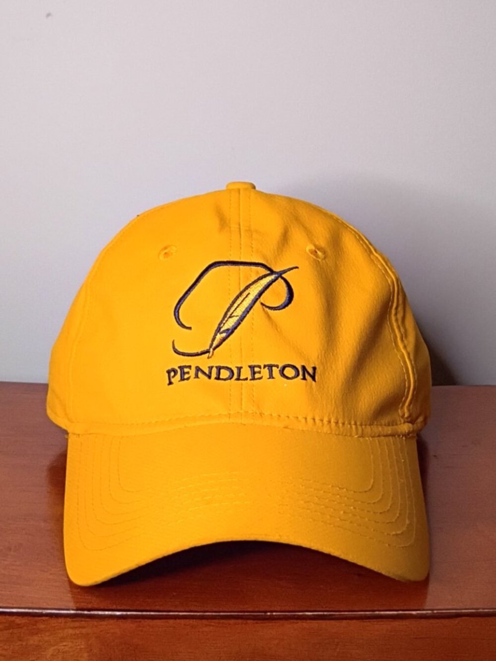 Yellow Golf Hat Pendleton Virginia Baseball Mens Mid Fit Athleisure Wear Dad Hat